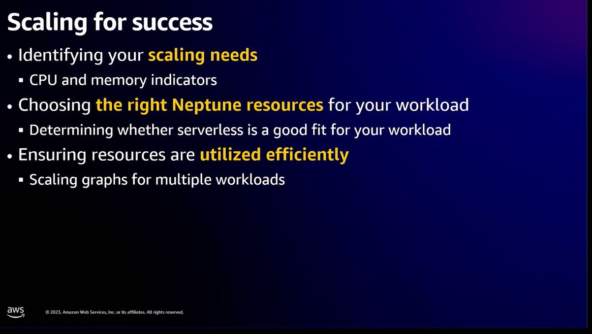 [2023 AWS re:Invent] Amazon Neptune architectures for scale ...